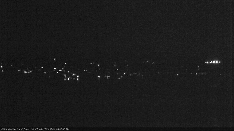 Lake Travis webcam, February 12, 2019 8:05 PM CT