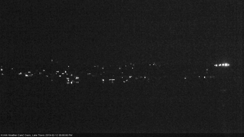 Lake Travis webcam, February 12, 2019 8:10 PM CT