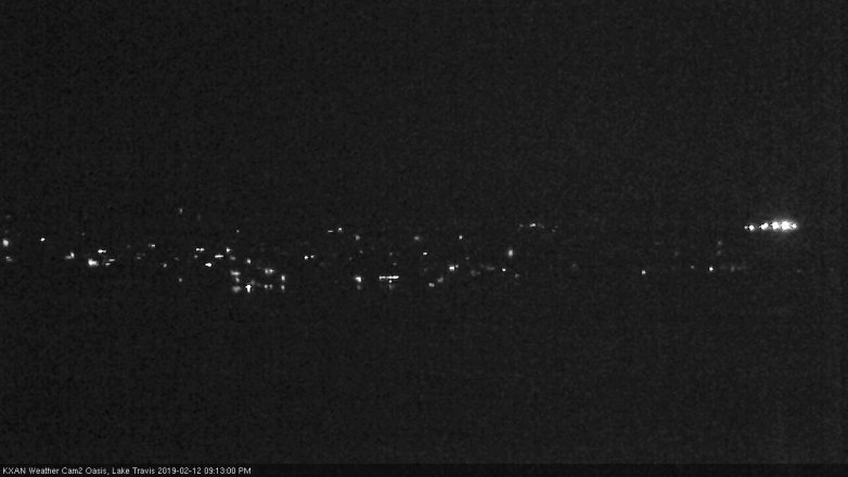 Lake Travis webcam, February 12, 2019 8:15 PM CT