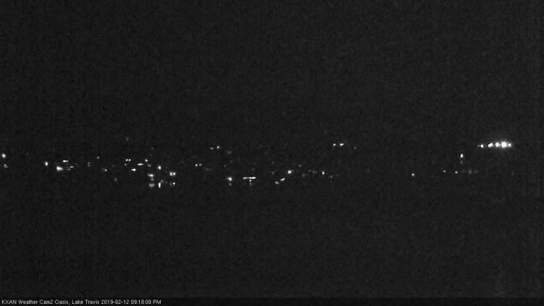 Lake Travis webcam, February 12, 2019 8:20 PM CT
