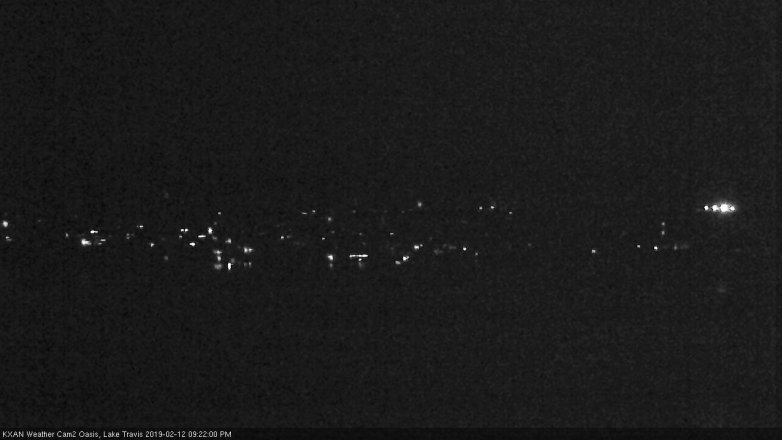 Lake Travis webcam, February 12, 2019 8:25 PM CT