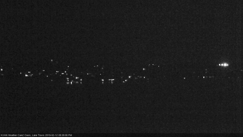 Lake Travis webcam, February 12, 2019 8:40 PM CT
