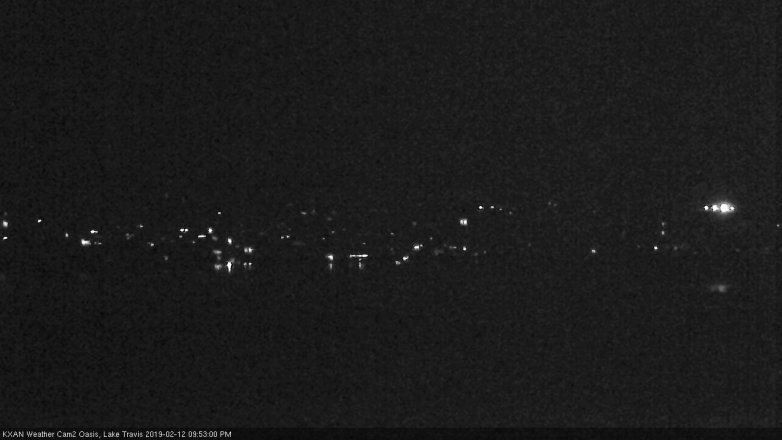 Lake Travis webcam, February 12, 2019 8:55 PM CT