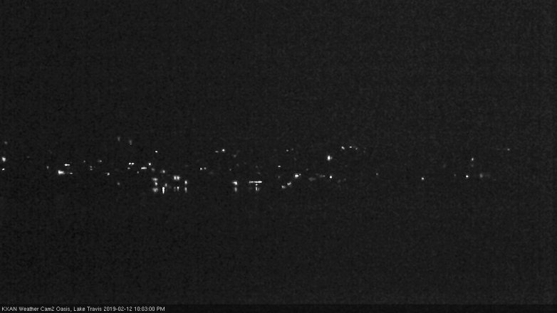 Lake Travis webcam, February 12, 2019 9:05 PM CT