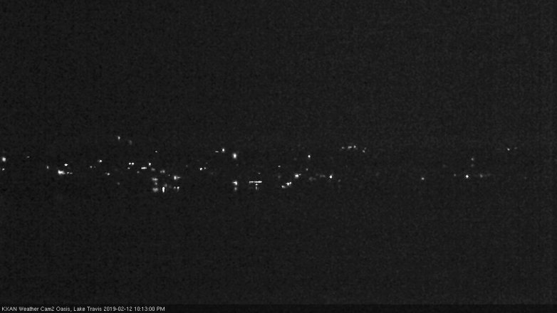 Lake Travis webcam, February 12, 2019 9:15 PM CT