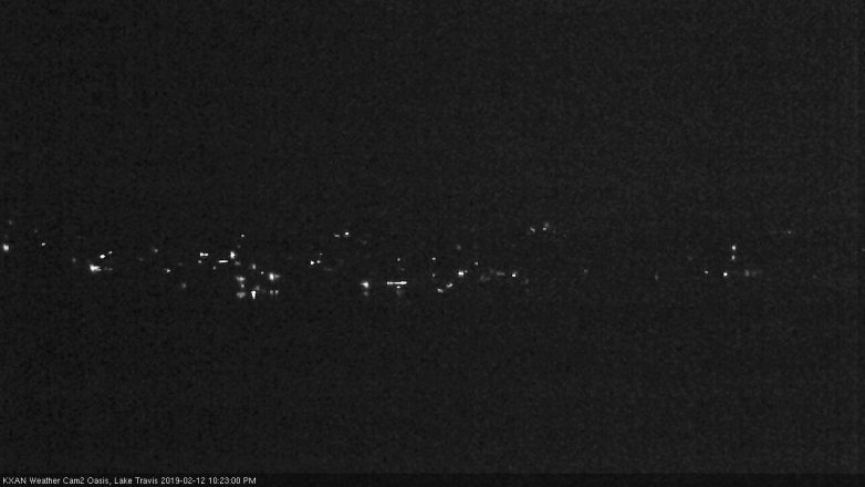 Lake Travis webcam, February 12, 2019 9:25 PM CT