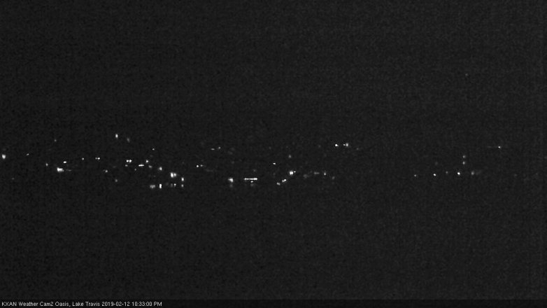 Lake Travis webcam, February 12, 2019 9:35 PM CT