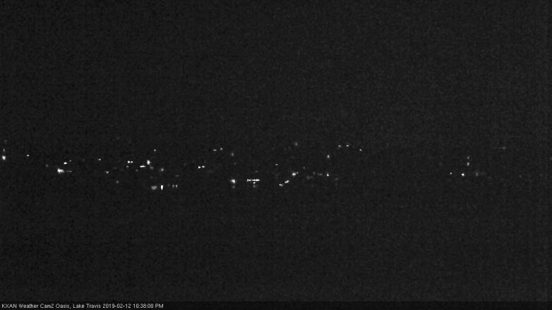 Lake Travis webcam, February 12, 2019 9:40 PM CT