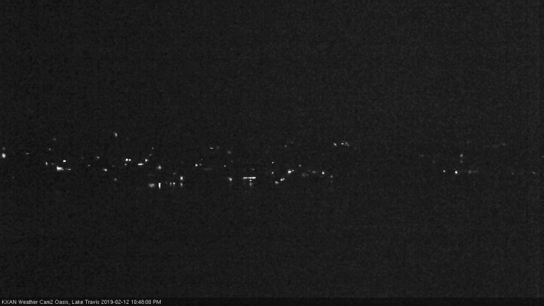 Lake Travis webcam, February 12, 2019 9:50 PM CT