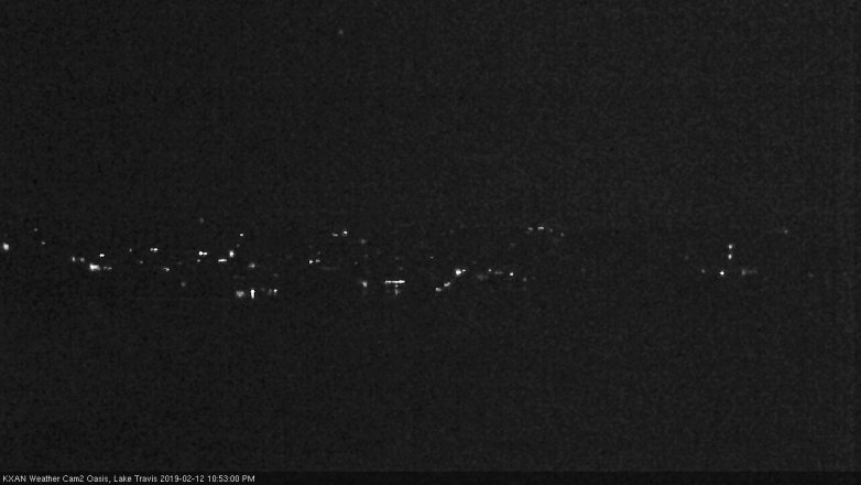 Lake Travis webcam, February 12, 2019 9:55 PM CT