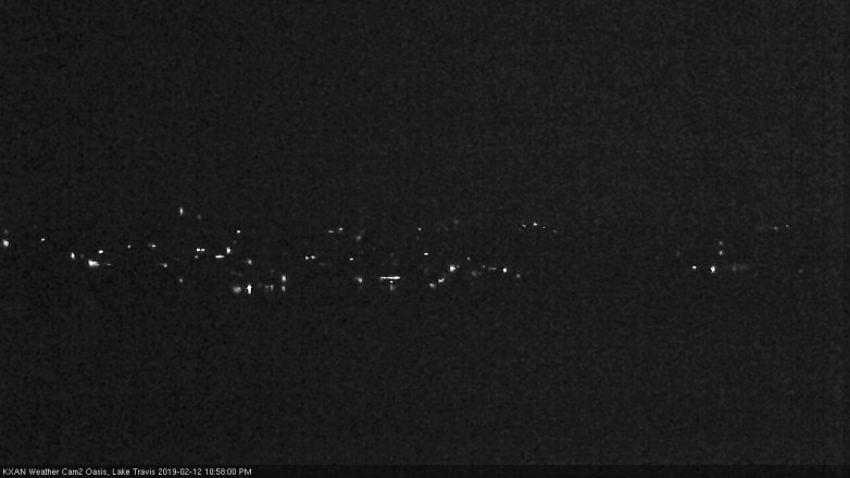 Lake Travis webcam, February 12, 2019 10:00 PM CT