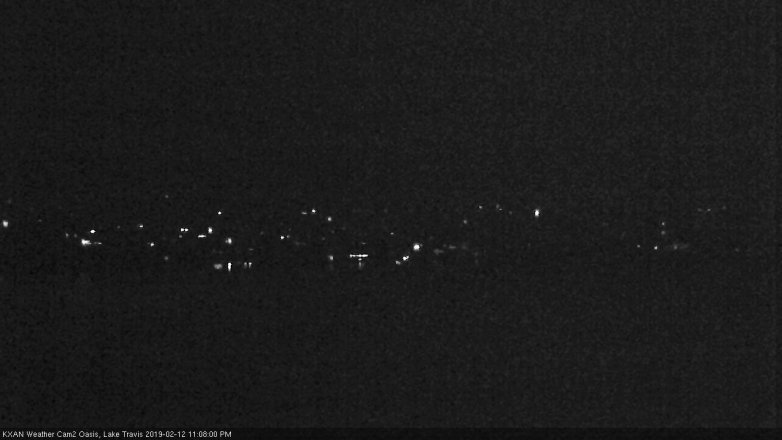 Lake Travis webcam, February 12, 2019 10:10 PM CT