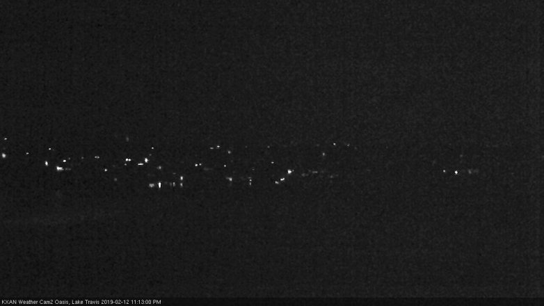 Lake Travis webcam, February 12, 2019 10:15 PM CT