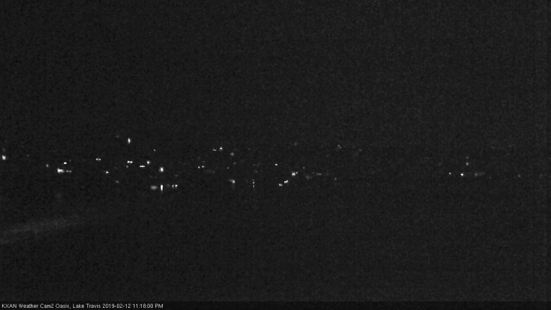 Lake Travis webcam, February 12, 2019 10:20 PM CT