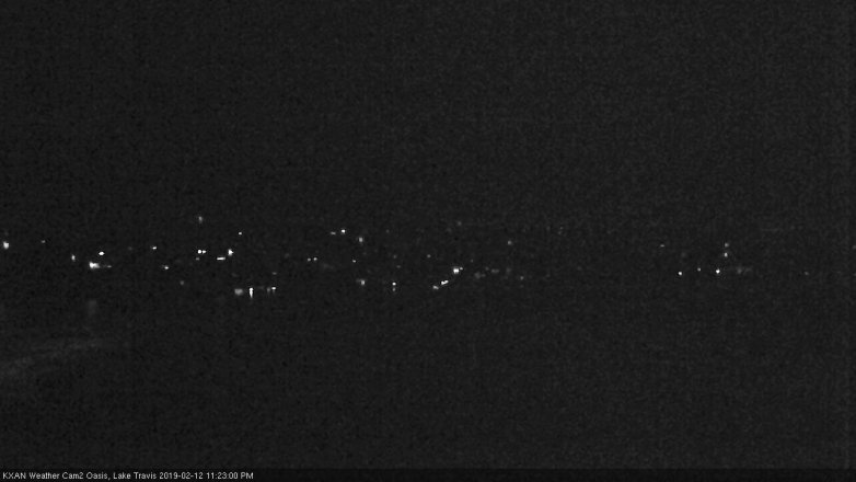 Lake Travis webcam, February 12, 2019 10:25 PM CT