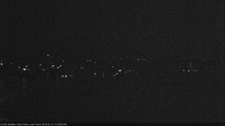 Lake Travis webcam, February 12, 2019 10:30 PM CT