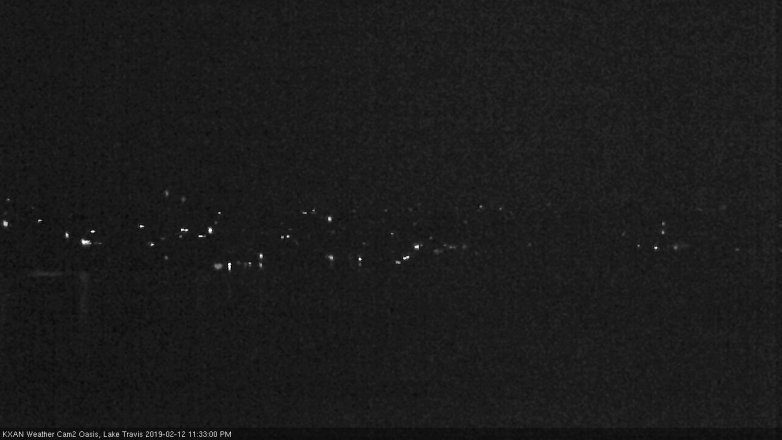 Lake Travis webcam, February 12, 2019 10:35 PM CT