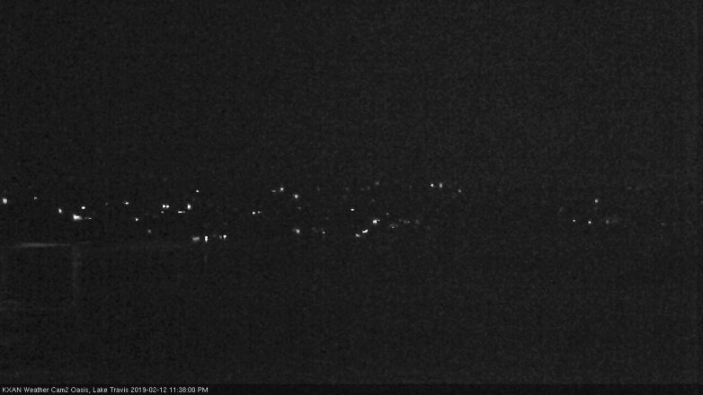 Lake Travis webcam, February 12, 2019 10:40 PM CT