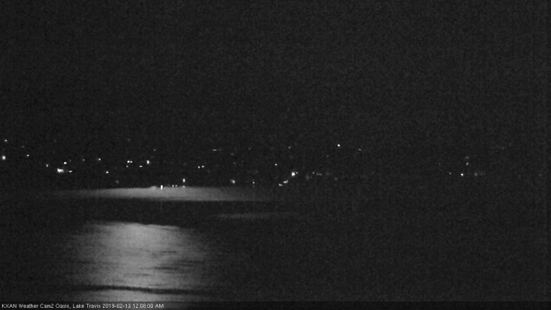 Lake Travis webcam, February 12, 2019 11:10 PM CT