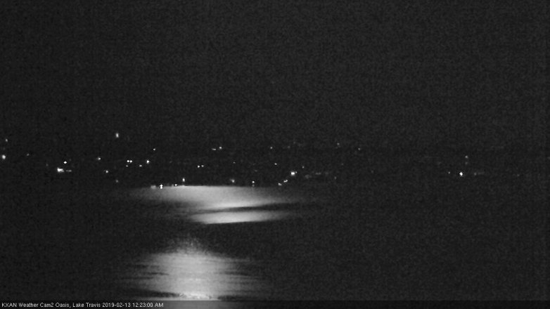 Lake Travis webcam, February 12, 2019 11:25 PM CT