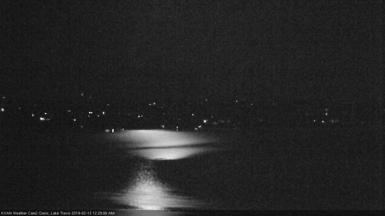 Lake Travis webcam, February 12, 2019 11:30 PM CT