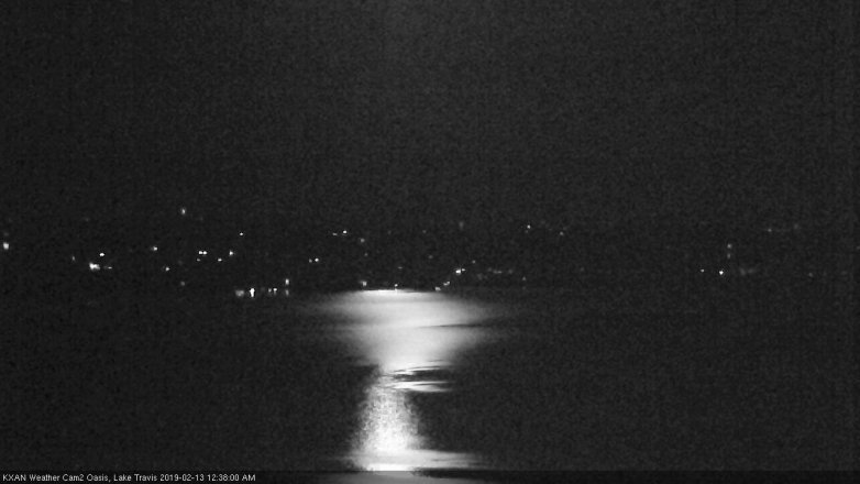 Lake Travis webcam, February 12, 2019 11:40 PM CT