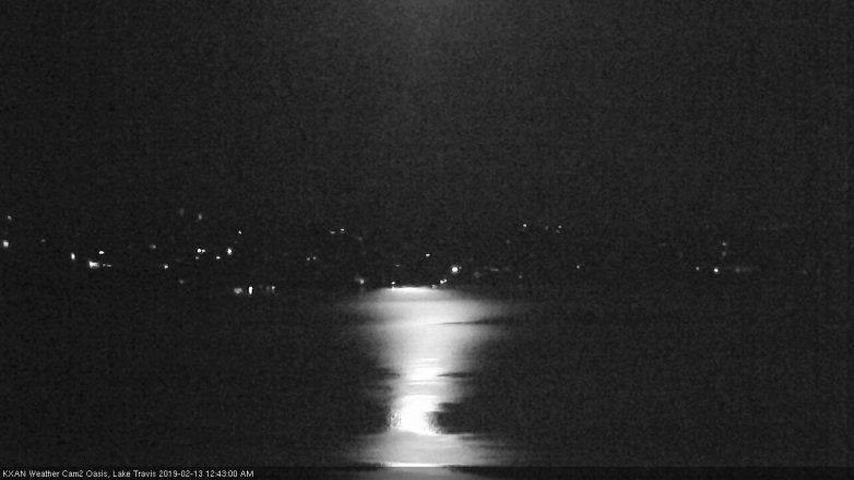 Lake Travis webcam, February 12, 2019 11:45 PM CT