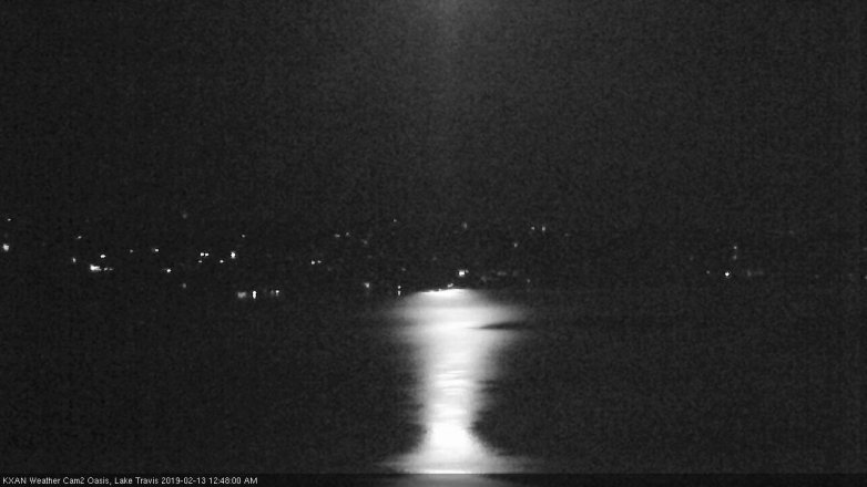 Lake Travis webcam, February 12, 2019 11:50 PM CT