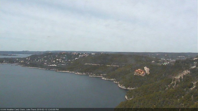 Lake Travis webcam, February 13, 2019 11:45 AM CT