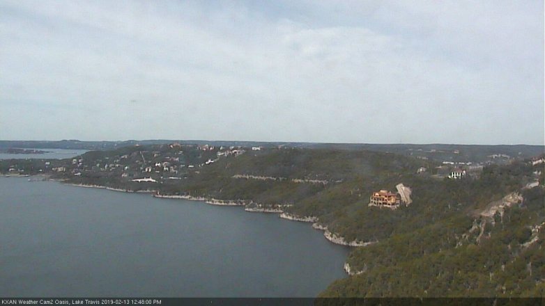 Lake Travis webcam, February 13, 2019 11:50 AM CT