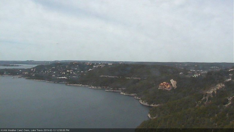 Lake Travis webcam, February 13, 2019 12:00 PM CT