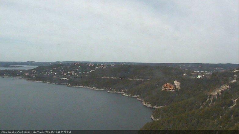 Lake Travis webcam, February 13, 2019 12:10 PM CT