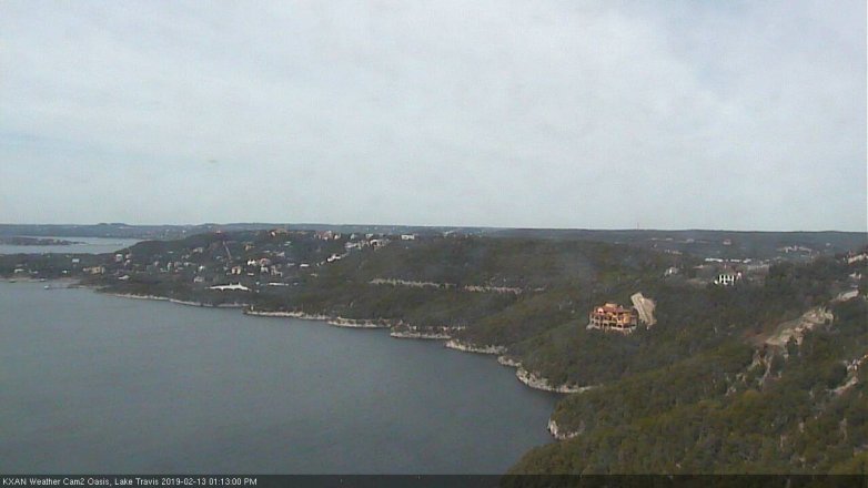 Lake Travis webcam, February 13, 2019 12:15 PM CT