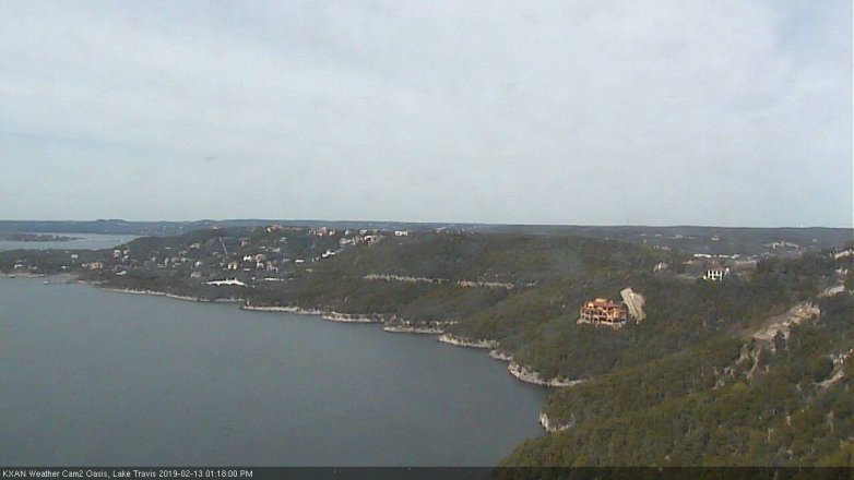 Lake Travis webcam, February 13, 2019 12:20 PM CT