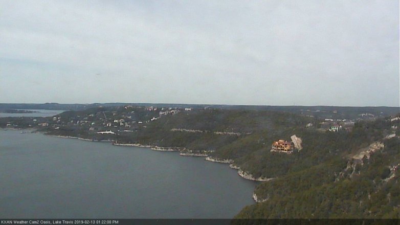 Lake Travis webcam, February 13, 2019 12:25 PM CT