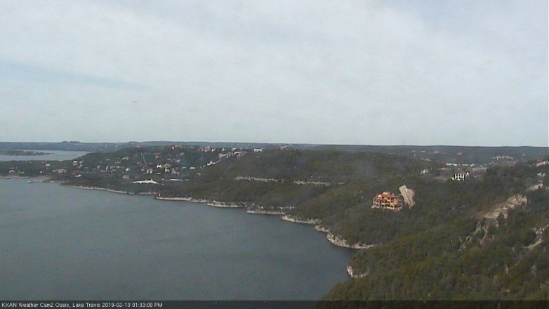 Lake Travis webcam, February 13, 2019 12:35 PM CT