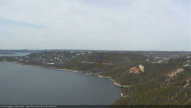 Lake Travis webcam, February 13, 2019 12:40 PM CT