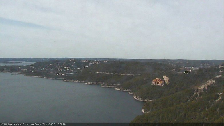 Lake Travis webcam, February 13, 2019 12:45 PM CT