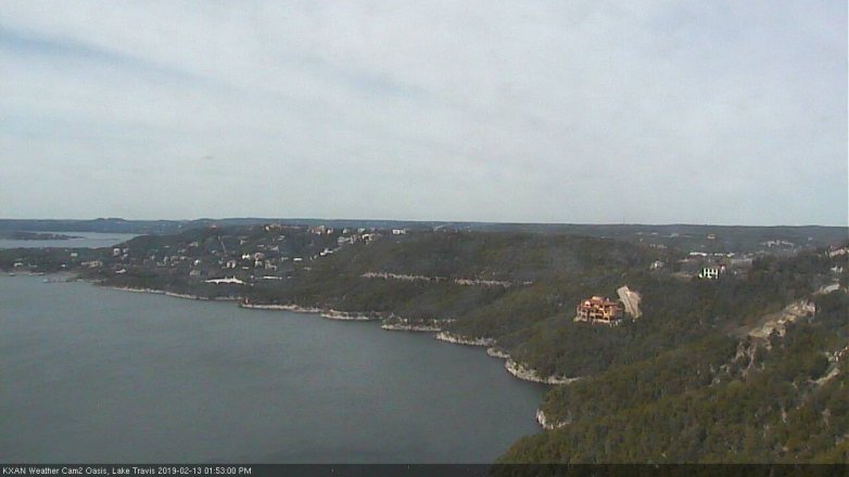 Lake Travis webcam, February 13, 2019 12:55 PM CT