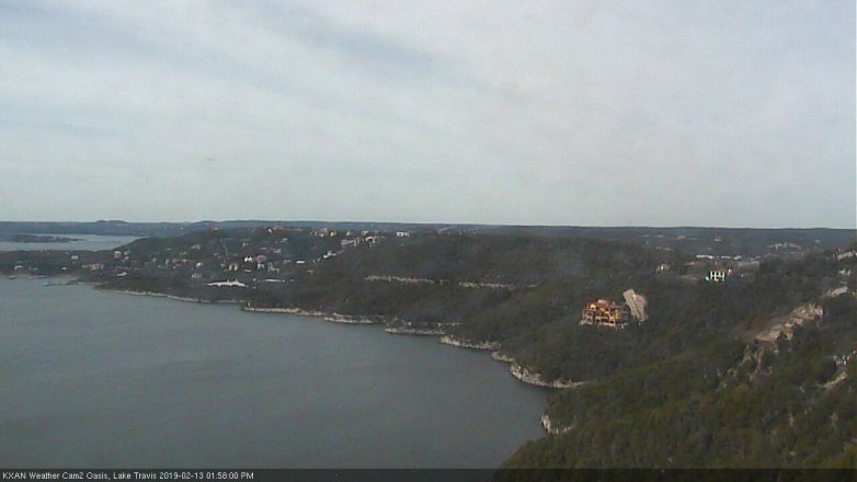Lake Travis webcam, February 13, 2019 1:00 PM CT