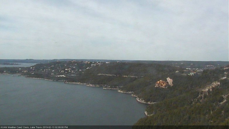 Lake Travis webcam, February 13, 2019 1:10 PM CT