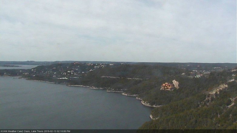 Lake Travis webcam, February 13, 2019 1:20 PM CT