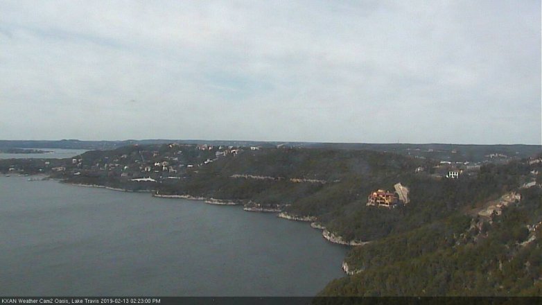 Lake Travis webcam, February 13, 2019 1:25 PM CT