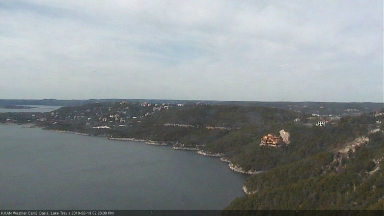 Lake Travis webcam, February 13, 2019 1:30 PM CT