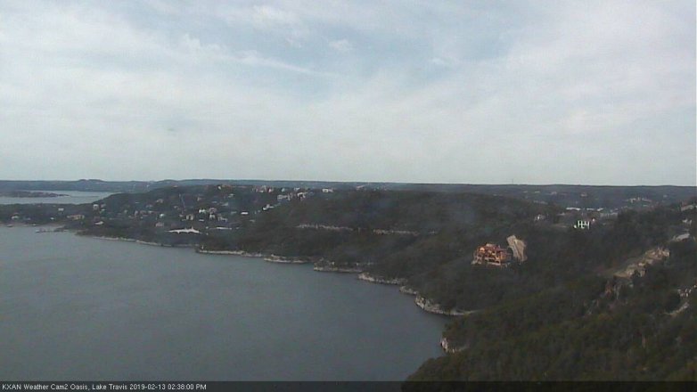 Lake Travis webcam, February 13, 2019 1:40 PM CT