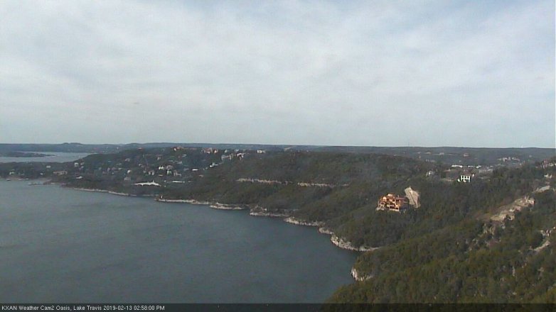Lake Travis webcam, February 13, 2019 2:00 PM CT