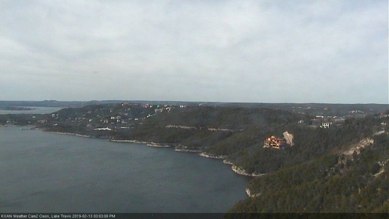 Lake Travis webcam, February 13, 2019 2:05 PM CT