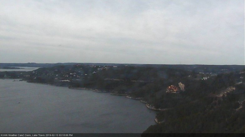 Lake Travis webcam, February 13, 2019 2:20 PM CT