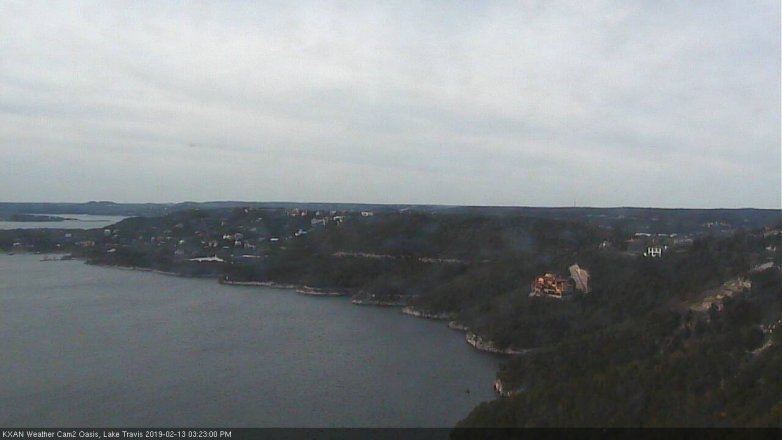 Lake Travis webcam, February 13, 2019 2:25 PM CT