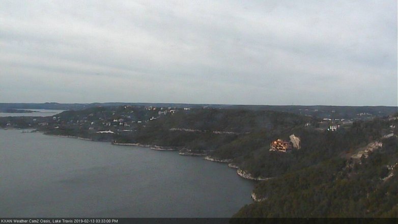 Lake Travis webcam, February 13, 2019 2:35 PM CT